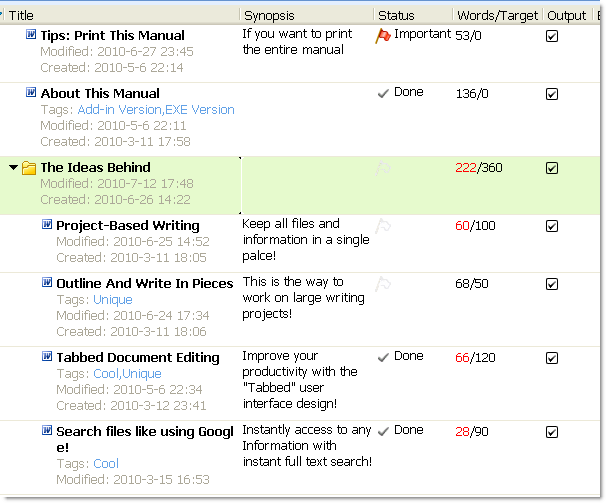 Outline your long Word document with great ease!